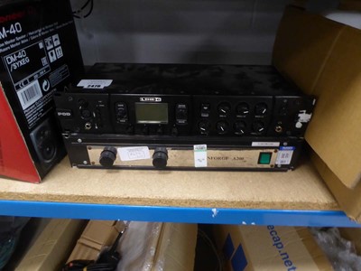 Lot 2476 - A Line six pod rackmount guitar effects & Lyon...