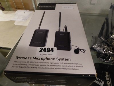 Lot 2494 - A Saramonic wireless microphone system