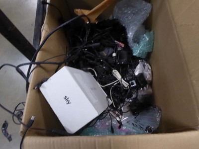 Lot 2503 - A box containing various wiring and other items