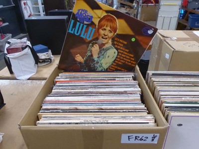 Lot 2510 - Three boxes containing various vinyl records...