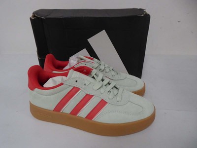 Lot 1926 - Adidas barreda trainers in linen green size...