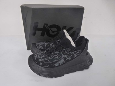 Lot 1936 - Hoka U restore chukka TS trainers in black...