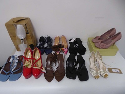 Lot 1943 - 9x Pairs of high heels in various styles to...
