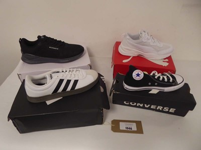 Lot 1946 - 4x Boxed pairs of trainers to include Converse...