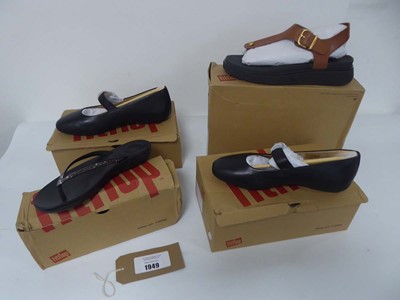 Lot 1949 - 4x Boxed pairs of Fitflop shoes in various...