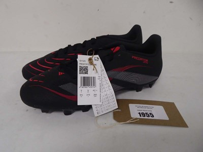 Lot 1955 - Adidas predator club football boots in black...