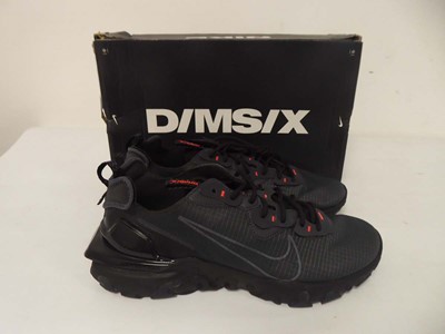 Lot 1958 - Nike react vision trainers in black size UK12 -...