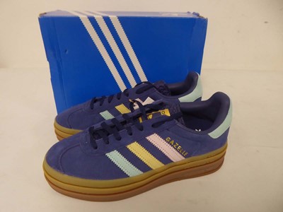 Lot 1963 - Adidas gazelle bold w trainers in blue size...