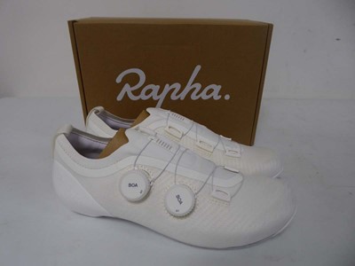 Lot 1966 - Rapha pro team powerweave shoes in white size...