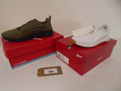Lot 1974 - 2x Boxed pairs of trainers to include Puma...