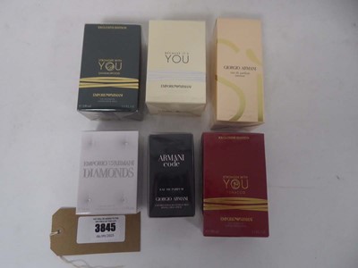 Lot 6x Various Giorgio / Emporio Armani perfumes