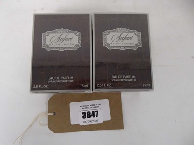 Lot 2x Ralph Lauren safari eau de parfum 75ml