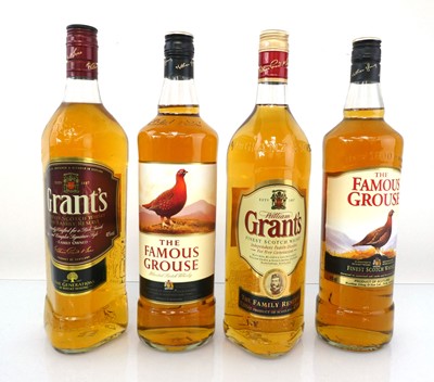 Lot 56 - 4 bottles of Whisky, 2x The Famous Grouse...