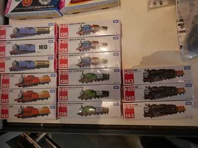 Lot 1613 - Approx. 15 Thomas & Friends toy trains by...