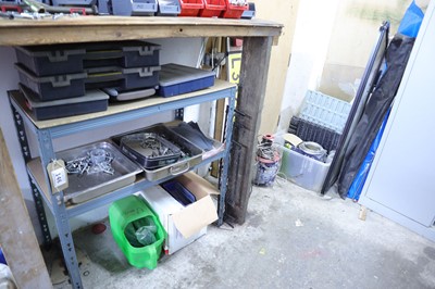 Lot 146 - Misc, plastic parts trays, trailer lighting...