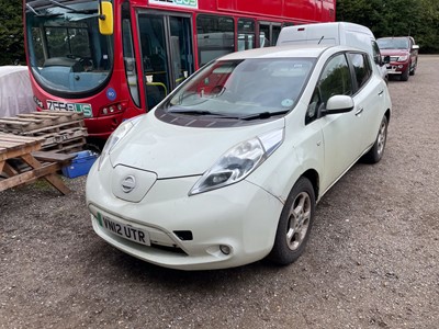 Lot 304 - VN12 UTR Nissan Leaf electric 5 door hatchback...