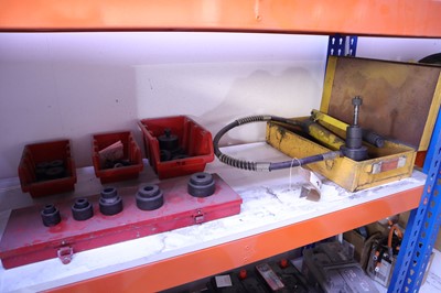 Lot 41 - Katsu hydraulic hole punch set, range of...