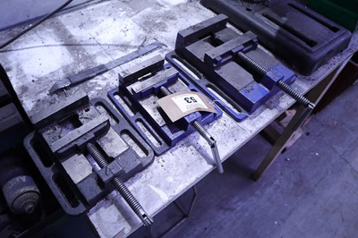 Lot 53 - 3 machine vices