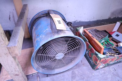 Lot 56 - Clarke air single phase electric fan together...