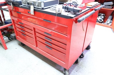 Lot 152 - 135cm Tengtools TCW809N red multi dawer mobile...