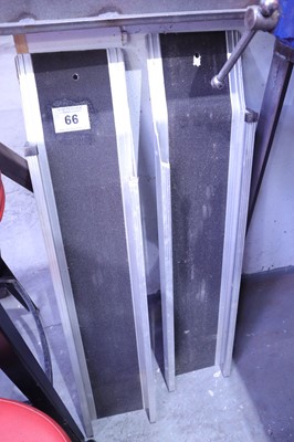 Lot 66 - Pair of aluminium disability ramps