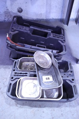 Lot 68 - Various magnetic nut & bolt trays together...