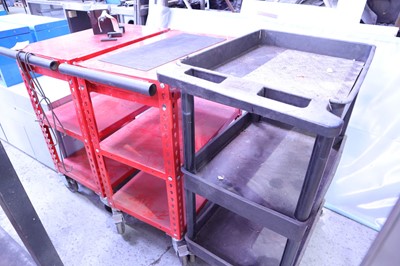 Lot 79 - 2 Tengtools red steel engineers workshop...
