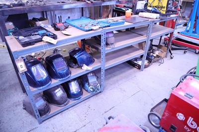 Lot 83 - 3 light duty grey storage racks and similar...