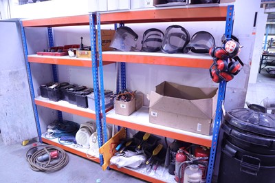 Lot 89 - Pair of 1.2m blue and orange light duty 4...