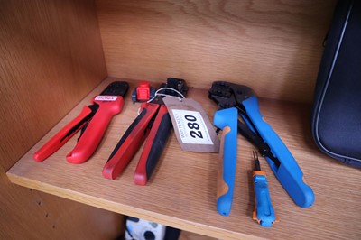 Lot 280 - 2 Molex and 1 TE specialist crimp tools for...