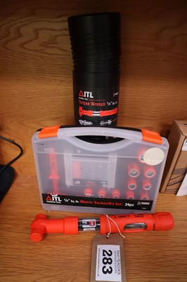 Lot 283 - ITL 1/4" torque wrench insulated to 1000v plus...