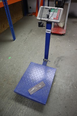 Lot 286 - TCS Systems electronic scale set, 300kg capacity