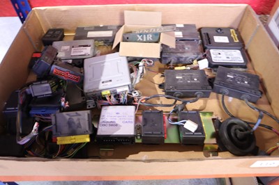 Lot 110 - 2 trays of Jaguar control modules, central...