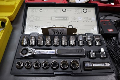 Lot 196 - Makita specialist through drive bolt socket set
