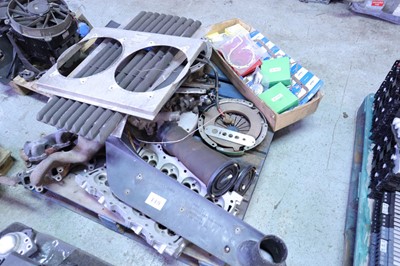 Lot 119 - Rover V8 classic parts, cleaned cylinder heads,...