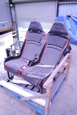 Lot 131 - Awesome moulded double car seat with Dymag alloy