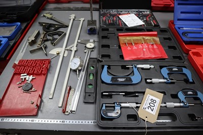 Lot 208 - Draper Expert micrometer set, bore measuring...