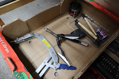 Lot 181 - Engine bore Honing tool, valve spring...