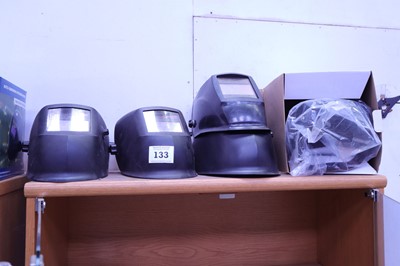Lot 133 - 5 welding helmets