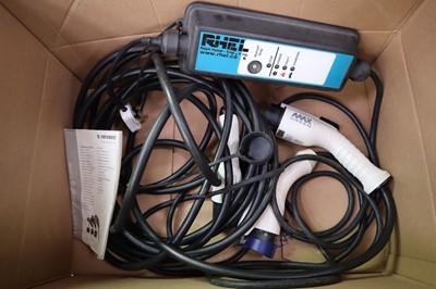 Lot 300 - Box of EV charging cables, one type 2 to type...