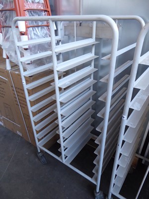 Lot 430 - 2-sided tray clearing trolley