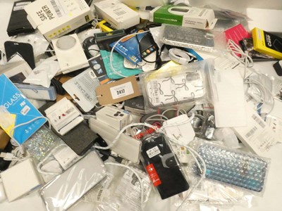 Lot 2417 - Bag containing smartphone accessories; cases /...