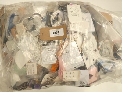 Lot 2420 - Bag containing quantity of loose costume and...