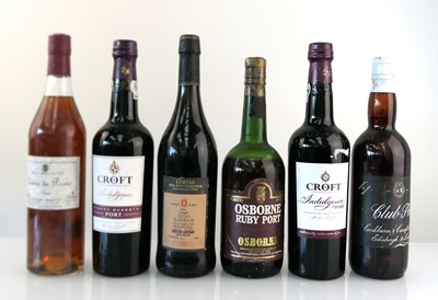 Lot 268 - 6 bottles, 1x Cockburn & Campbell Club Port,...