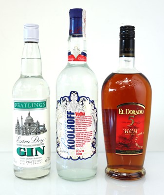 Lot 70 - 3 bottles, 1x El Dorado 5 year old Demerara...
