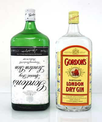 Lot 73 - 2 bottles of Gordon's Gin, 1x Optic Bottle...