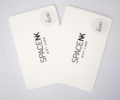 Lot 20 - Space NK (x2) - Total face value £200