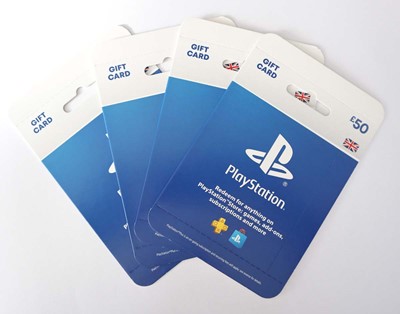 Lot 65 - Playstation (x4) - Total face value £200