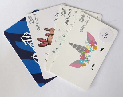 Lot 108 - Boots (x4) - Total face value £130