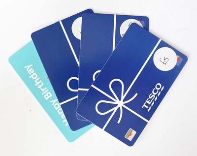 Lot 109 - Tesco (x4) - Total face value £100